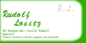 rudolf lositz business card